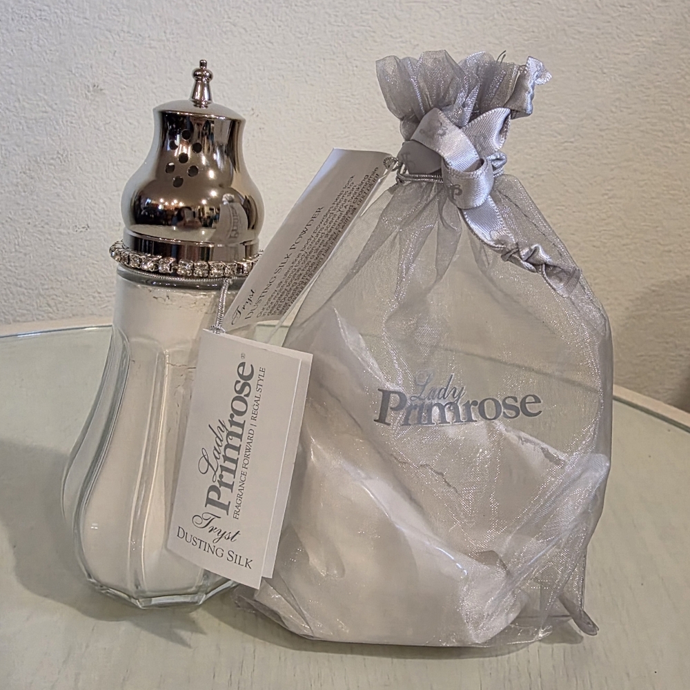Lady Primrose Tryst Dusting Silk Body Powder With Refill Pouch - NEW Sealed - Picture 2 of 7